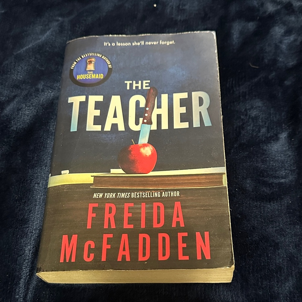 The Teacher by Freida McFadden - Paperback Book, Red/Black Cover